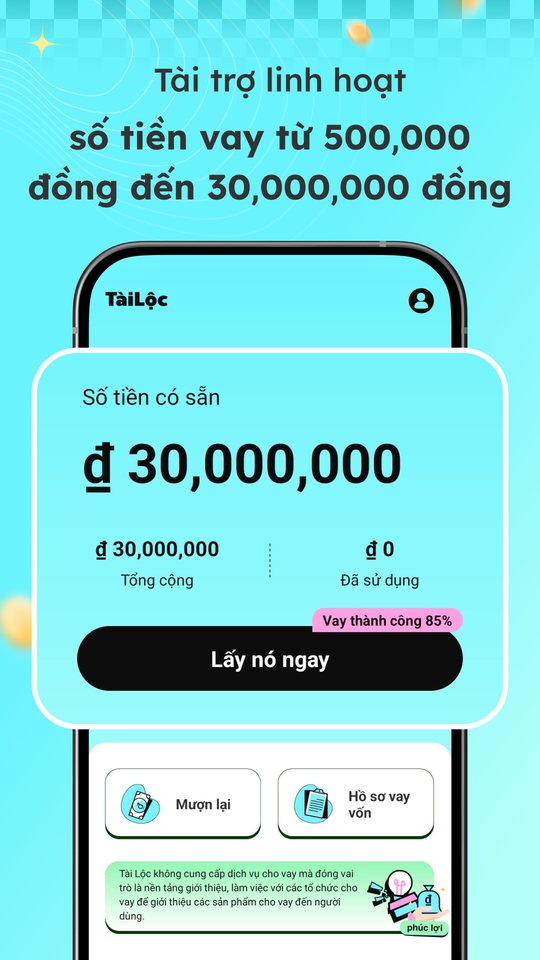 TàiLộc App Interface